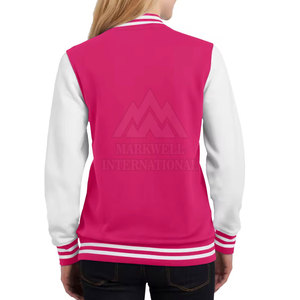 Chaqueta de invierno informal para mujer, estilo Letterman, de algodón tejido con cuello alto, para uso exterior, venta al por mayor de fabricantes pakistaníes - Product Image 2