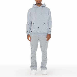 Puff Printed Flared Sweat Suits con todos los tamaños disponibles Nueva llegada Chándales Pantalón Acampanado y pulóver Conjunto de Sudadera con capucha - Product Image 1