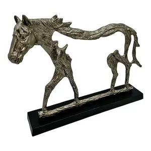 Escultura de Moneda 3D de Animales en Aluminio Chapado en Oro Hecha a Mano de Primera Calidad, Acabado Pulido, Diseño Moderno para Decoración de Bodas y Festividades - Product Image 2