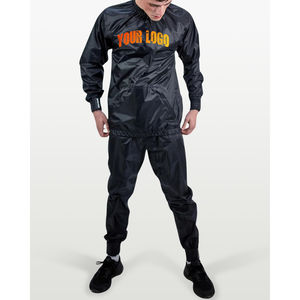 Combinaison de sauna pour homme, design personnalisé, ourlet élastique, 100% nylon, poches latérales avec fermeture éclair, entraînement sportif, jogging, combinaisons de sauna - Product Image 1