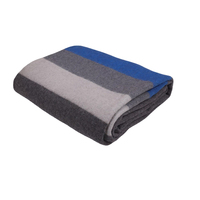 Manta de lana tejida resistente para acampar, de vendedor indio, duradera, elegante, con patrón sólido, ignífuga, portátil, para invierno