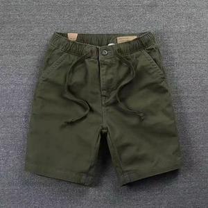 Haute qualité 100% coton classique Bermudas pour hommes décontracté printemps/automne jean pantalon solide motif conception - Product Image 2