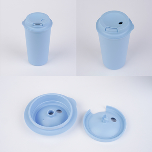 แก้วน้ำพลาสติกสองชั้น ปลอดสาร BPA ใช้ซ้ำได้ พร้อมฝาปิด 7 สี ขนาด 16 ออนซ์/450 มล. ดีไซน์น่ารัก เหมาะสำหรับเป็นของขวัญ ผลิตในเกาหลี - Product Image 2