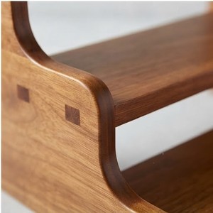 Mango Wood Three-Layer Storage <b>Rack</b> Standing Type Minimalist Design for <b>Kitchen</b> Spices Holders - Product Image 6