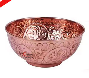 Tazón para servir de forma redonda de acero inoxidable con acabado dorado de calidad estándar para restaurante y bar de hotel - Product Image 4