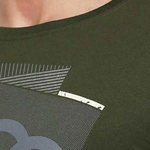 Camiseta de alta calidad para hombre Fitness gimnasio deportes camiseta 3D impreso cuello transpirable personalizable microfibra dobladillo tejido de punto - Product Image 6