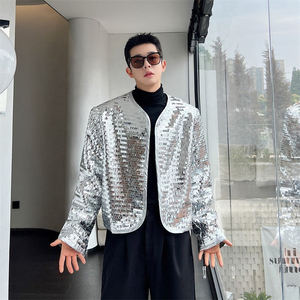 Vestes d'hiver pour hommes en toile à paillettes de haute qualité et confortables avec logo frontal, prix de gros - Product Image 2