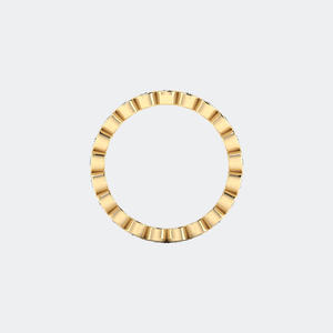 Anillo de Eternidad con Diamantes Redondos de 1.35CTW, Oro de 14k, Cultivados en Laboratorio, Color D, VVS, Engaste de Bisel, Banda Flotante para Mujer, Apilable - Product Image 5