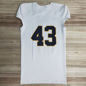 Camiseta de fútbol americano para hombre de alta calidad, conjunto de ropa deportiva de Color personalizado, uniformes profesionales con técnicas impresas de poliéster 100% - Product Image 6