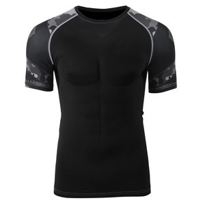 GAF personalizado Color sólido Rash Guard transpirable MMA Rush Guard con logotipo personalizado impreso gran oferta para hombres - Product Image 5