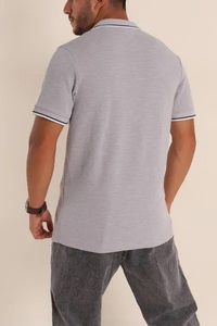 T-shirt polo pour homme logo personnalisé meilleur design Polo de tennis à séchage rapide évacuation de l'humidité 100% T-shirt à col en polyester - Product Image 4