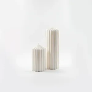 Juego de 2 piezas de decoración para el hogar con figuras de parafina - Product Image 3