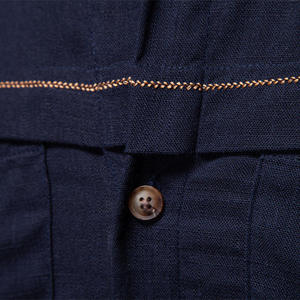 Camisa Casual de Manga Larga para Hombre, 100% Algodón Satinado, Color Sólido, Diseño con Bolsillo, Colección Primavera Verano 2026, Gran Venta - Product Image 4