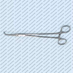 Pinzas de Ducto Biliar Lahey Manuales de Acero Inoxidable, Más Vendidas, de 9 Pulgadas, Curvas, con Puntas Dentadas Longitudinales, Pinzas Quirúrgicas para - Product Image 4