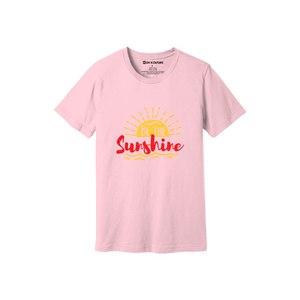 เสื้อยืดผ้าฝ้าย100% พิมพ์ลายด้วยความมีน้ำใจขนาด160 180ถึงหนักมี12สีที่สามารถปรับแต่งดีไซน์และการจัดวางของคุณเองได้ - Product Image 1