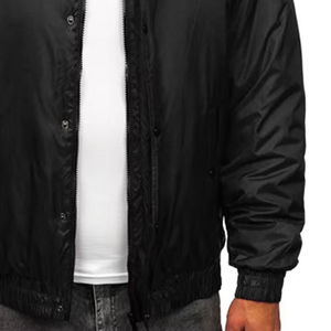 Veste de sport à fermeture éclair sur le côté, très vendue, pour la personnalisation de votre propre logo, broderie en chenille personnalisée, col en laine - Product Image 4