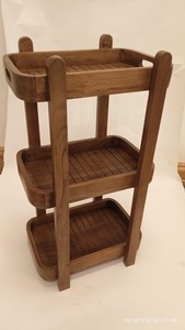 Estante de Almacenamiento de Madera de Diseño Vintage 100% Natural, Mueble Versátil para el Hogar, Oficina, Comedor, Cocina y Apartamentos - Product Image 2