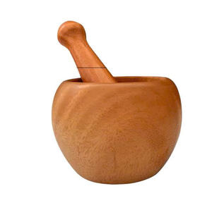 Ensemble mortier et pilon en bois d'acacia Vietchoice, résistant à la chaleur, ustensiles de cuisine naturels, durables, 2025 - Product Image 1