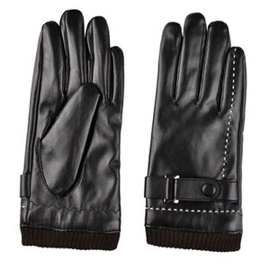 High Quality Best Price Custom logo Leather Design Fashionable <b>Gloves</b> / New Design Outdoor Windproof <b>Warm</b> Fashion Leather <b>Gloves</b> - Product Image 2