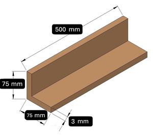 Protections d'angle en carton profilé L/V en papier kraft rigide de 500 mm de long, dimensions de précision, fabriquées à Taïwan, écologiques - Product Image 2