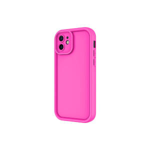 Coque de téléphone en silicone premium rose foncé à motif ananas SCKS pour iPhone 11 11 Pro 14 Plus 7 Plus SE - Protection de l'appareil photo, étui en TPU - Product Image 5