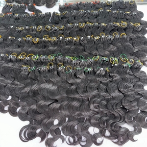 ผมดิบจากผมจริงมัดเป็นลอนสีดำ - Product Image 6