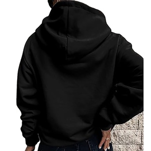 Sweat à capuche zippé ample 100 % coton pour homme, en molleton épais, personnalisable avec logo brodé numérique pour l'hiver - Product Image 6