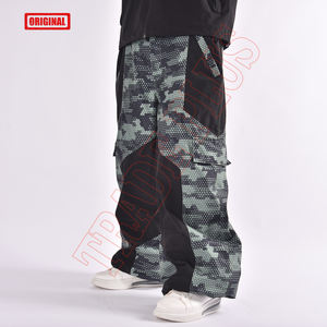 Pantalon cargo baggy personnalisé pour l'hiver Pantalon de ski hip-hop ample et élégant Multi-poches Vêtements de plein air Streetwear chauffant et coupe-vent - Product Image 3