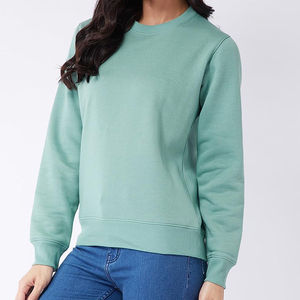 Factory Manufacture Activewear Long <b>Sleeves</b> Crew Neck <b>Sweatshirts</b> for Women's Cheap Price Customized Loose-fit Breathable 320g - Product Image 4