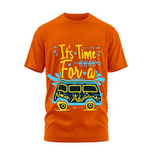 เสื้อยืดผู้ชายผ้าฝ้าย100% พิมพ์โลโก้ด้านหน้าแขนสั้นโอเวอร์ไซส์วินเทจแห้งเร็วระบายอากาศได้ดีมีหลายสี - Product Image 1