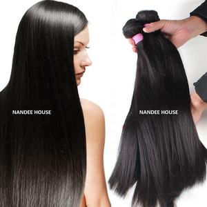 Virgen sin procesar cutícula alineada cabello Remy indio brasileño HD Cierre de encaje transparente negro recto extensiones de cabello humano - Product Image 6