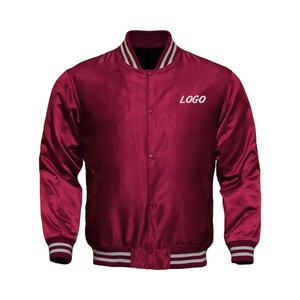 Mode OEM, vestes universitaires à rayures latérales pour hommes, veste personnalisée à col montant, veste ample à glissière et patchwork - Product Image 1