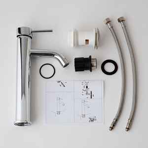 Grifo Mezclador Alto Cromado FIEMME para Lavabo de Encimera, Grifo de Cocina Elegante para Interiores Modernos - Product Image 2