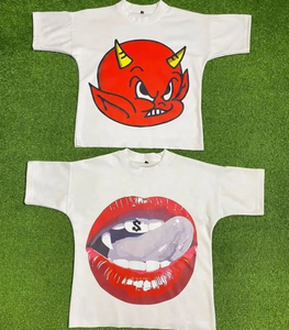 T-shirts pour hommes tendance, nouveaux arrivages, 100% coton, tricotés, respirants, écologiques, style streetwear, haute qualité, fabriqués en usine - Product Image 5