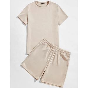 ชุดเสื้อและกางเกงขาสั้นสำหรับผู้ชายเสื้อถักพิมพ์ลายสำหรับฤดูร้อน - Product Image 6