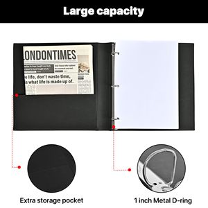 Chất lượng cao 3 Vòng chất kết <span class=keywords><strong>d</strong></span>ính PU da <span class=keywords><strong>D</strong></span> Vòng chất kết <span class=keywords><strong>d</strong></span>ính bìa bền máy tính xách tay tổ chức cho doanh nghiệp - Product Image 3