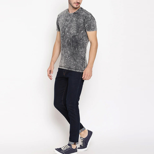 Vente directe d'usine vente chaude hommes été mode lavage à l'acide T-Shirts personnalisables dans toutes les tailles et couleurs - Product Image 6