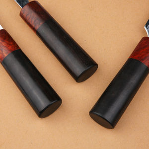 Couteau rond pour l'artisanat du cuir Outil en cuir durable et tranchant pour couper les travaux de coupe et de détail Manche en bois - Product Image 4