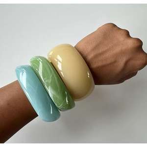 Best Selling Lightweight Resin <b>Bangles</b> <b>Set</b> for Women Comfortable Daily Use Available At Factory Direct Price - Product Image 1