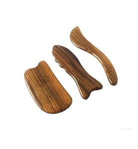 Masseur en bois Gua Sha pour détendre les muscles, artisanat en bois d'acacia massif - Product Image 4