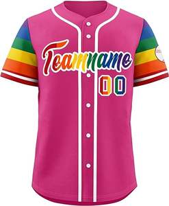 Maillots de baseball de sublimation de logo personnalisé de haute performance vêtements de sport en gros de haute qualité avec des chemises imprimées - Product Image 5