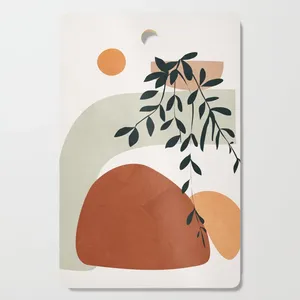 Tabla de cortar de mármol personalizada para el hogar Diseño de Cubiertos de tendencia única Cocina de corte de logotipo personalizado de madera completamente esmaltada - Product Image 6