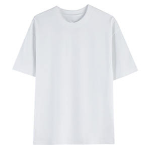 T-shirt unisexe en coton pur 230g, col rond, couleur unie, manches courtes, été, avec logo personnalisé brodé ou imprimé OEM. - Product Image 1