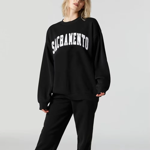 Winter <b>Long</b> <b>Sweatshirt</b> Custom Logo Pullover Cotton Fleece Mock Neck Stylish Durable Quality Casual Fashion Unisex Comfortable - Product Image 2