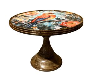 ที่ตั้งเค้กไม้รูปหัวใจสีแดงสำหรับวางบนโต๊ะสำหรับงานแต่งงานที่วางโชว์ขนมหวานทำด้วยมือไม้มะม่วง - Product Image 5