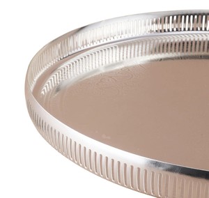 Latest Round Shape Modern Classic Silver Plated Serving Tray Coffee Serveware Home Decorative Hotel and Restaurant Usage - Product Image 2