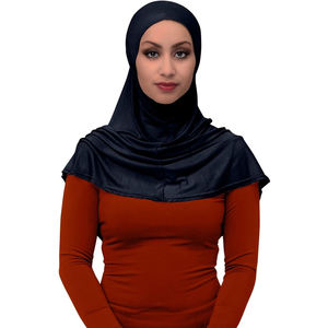 ผ้าพันคอฮิญาบผ้าโพลีเอสเตอร์คุณภาพสูงสำหรับผู้หญิงมุสลิมสีทึบทนทานน้ำหนักเบาคอลเลคชั่นใหม่แฟชั่นฤดูใบไม้ร่วง - Product Image 4