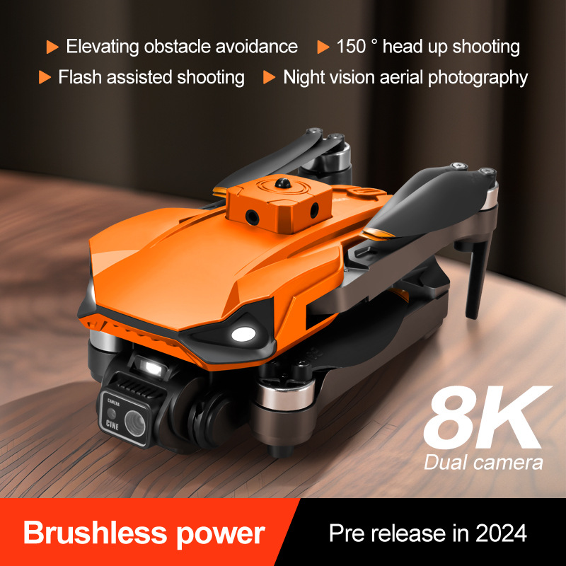 RG608PRO drone, night vision aerial photography, dual-camera lift and obstacle avoidance, optical flow