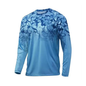 เสื้อมีฮู้ดสำหรับตกปลาและกลางแจ้ง UPF 50ระบายอากาศได้ดีแขนยาวขนาดใหญ่พิเศษดีไซน์ตามสั่ง - Product Image 4