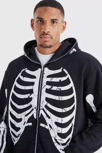 Conjunto Deportivo Personalizado para Hombre, Estilo Patchwork, con Sudadera con Cremallera Vintage, Lavado Ácido y Bordado - Product Image 6